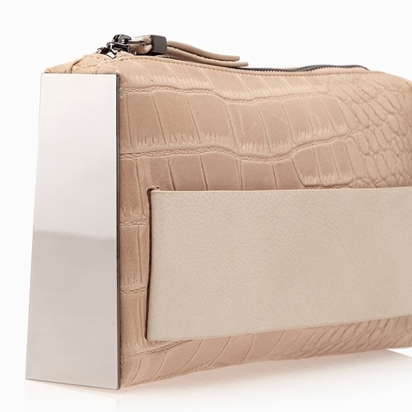 Finery London Alma Croc Embossed Clutch - Picture 4 of 8